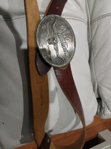 R M Williams vintage buckle and belt