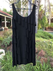 Size 16 Tiered Black Dress