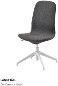 IKEA Langfjall Conference Swivel Desk Chair - GREY - As New
