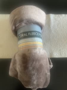 Super soft coral fleece blanket