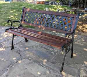 Vintage / Intricate / Decorative / Cast Iron / Garden Bench

