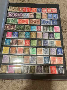 British stamp set various years