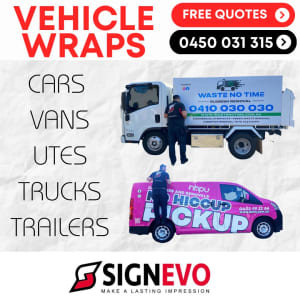 CAR SIGNS, TRUCK SIGNS, Ute, Signs, Car Wrap - ALL SIGNAGE