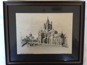 PRINTS SIZE: 275 x 222mm -Dublin Cathedrals prints by Ann Whelan