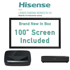 Hisense Ultra Short Throw Laser 4K Home Theatre Projector 100” Screen