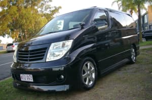 2008 E51 NISSAN ELGRAND HIGHWAY STAR 3.5 LITRE RWD V6 WAGON. 5 SPEED AUTO TRANSMISSION WITH MANUAL S