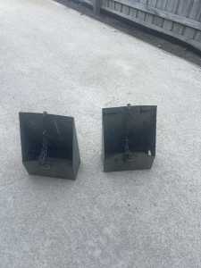 2 x Galvanised Jerry Can holder.
