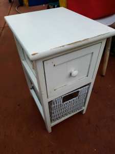 Kids Size Small White Side Table x 1 Only