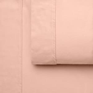 Koo soft pink King size Flannelette Sheet Set