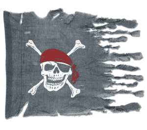 Pirate Party Weathered Skull and Bones Pirate Flag Party 74cm x 102cm