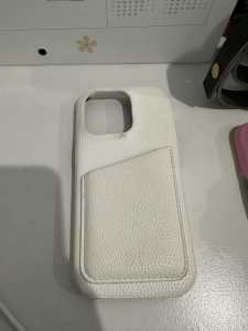 Genuine leather iPhone 14 Pro case