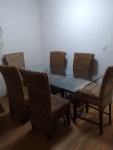 Dining Chairs & Table 2 X Bar Stools 