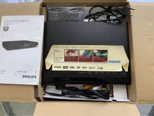 UNUSED PHILIPS HDMI 1080p DVD PLAYER DVP 2880 WITH REMOTE