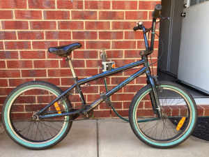 Mongoose BMX bike, Legion L30 series - dark grey/blue metallic