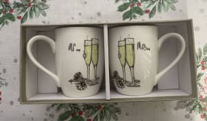 NEW! Mr & Mrs Mugs (Bride and Groom) Wedding Gift