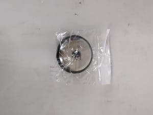 10 BRAND NEW IN PLASTIC SINK PLUGS STEEL WITH BLACK RUBBER 60mm Approx