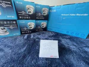 CCTV-HiLook 6MP Acusense 8CH CCTV Kit 6 Cameras 3TB HARD DRIVE!