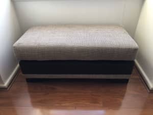 Lovely fabric ottoman for sale