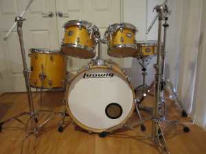 Ludwig Element Birch 5 piece drum kit from 2014 and hardware