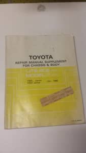Gen Toyota Repair Manual Chassis & Body Supplement Lite Ace & Model F