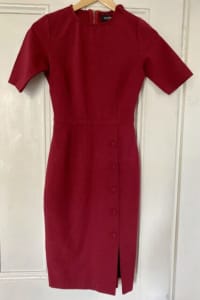 Oxford deep red ponti dress. Size 6