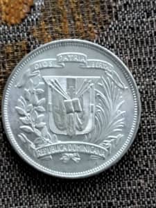 1952 Dominican Republic Un Peso