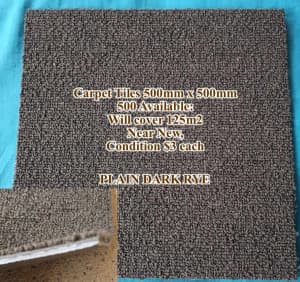 Carpet Tiles DARK RYE 500mm