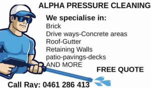 Alpha pressure cleaning services