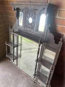 Antique mantle mirror $400