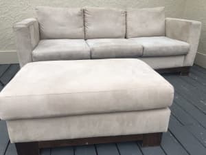 Freedom 3 seater sofa and ottoman 