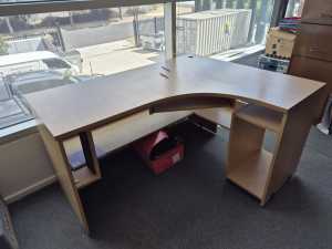 Office equipment, desks, chairs, table, hallway table