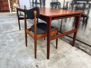 Restored Danish Mid-Century Dining Table Produced, 12 Seater