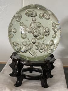 Solid Glass Ball In Stand