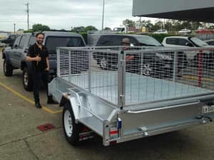 *𝟬% 𝗜𝗻𝘁𝗲𝗿𝗲𝘀𝘁 - NEW 8x5 Caged Box Trailer For Sale