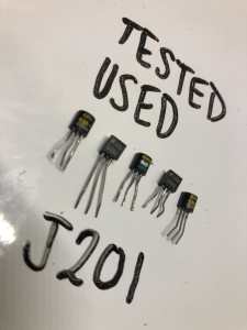 Lot of 5 x Old tested J201 JFETs