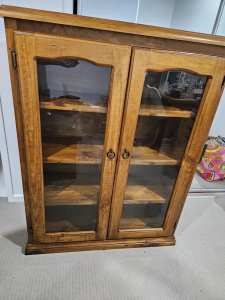 Display Cabinet solid pine MUST GO