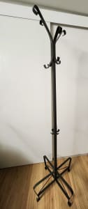 LARGE SOLID METAL HAT COAT STAND