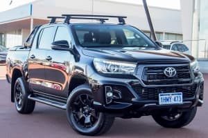 2019 Toyota Hilux GUN126R Rogue Double Cab Eclipse Black 6 Speed Sports Automatic Utility