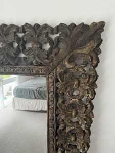 Beautiful carved intricate mirror