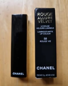CHANEL, Makeup, Chanel Rouge Allure Velvet Rouge Vie 58 Lipstick Bnib