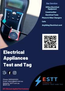 Appliance Testing and Tagging | ESTT