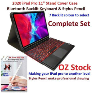 2020 iPad Pro 12.9 Cover Case Backlit Keyboard pencil package
