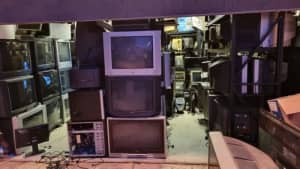 Tons of RETRO CRT TVs and Monitors Available for sale