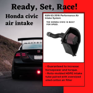 Honda civic air intake system