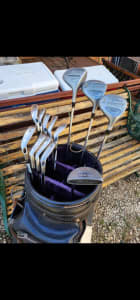 COMPLETE STARTER SET OF GOLF CLUBS WITH PUTTER AND BAG 
