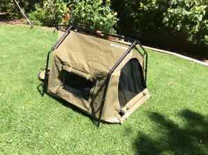 Tent/Kennel. Tough canvas with easy to erect external frame.