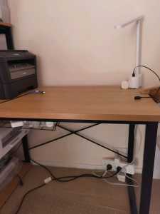 Used Otto arundale side shelf desk 1200 mm oak