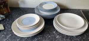 Assorted dinner and side plates