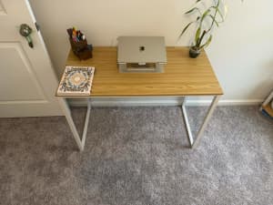 Desk Computer Pc Office Table Workstation Laptop Home Study Shelf Writ
