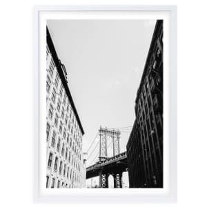 Wall Arts Brooklyn Bridge 3 Large 105cm x 81cm Framed A1 Art Pri...